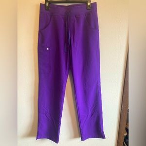 Figs small tall kade cargo pants- purple